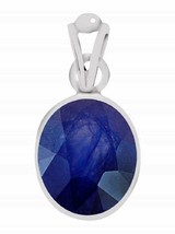 100% Natural Certified blue sapphire pendent for men and women  7.25 Carat - £44.40 GBP