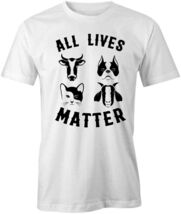 ALL LIVES MATTER TShirt Tee Short-Sleeved Cotton VEGAN CLOTHING S1WSA206 - $15.14+