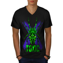 Toxic Black Spider Animal Shirt Huge Nope Men V-Neck T-shirt - £10.38 GBP+