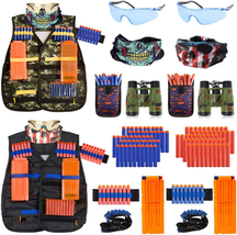 2Pack Kids Tactical Vest Kit for Nerfs Guns N-Strike Elite Series for Boys Girls - £27.11 GBP