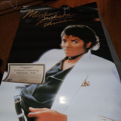 Michael Jackson (Thriller) American Historical Society Lithograph w/ certificate - $14.65