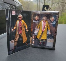 Neca Back to the Future II ULTIMATE DOC BROWN 7&quot; Figure Yellow Coat New ... - $39.59