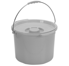 Commode Bucket 12 Quart With Metal Handle And Cover - Case of 12 Buckets... - $124.95