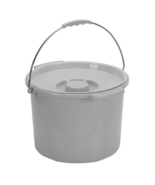 Commode Bucket 12 Quart With Metal Handle And Cover - Case of 12 Buckets... - €107,77 EUR