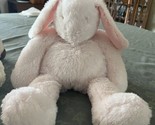 Bunnies By The Pink Plush Bunny Rabbit Bean Bag Bottom 16&quot; large soft fl... - £27.22 GBP