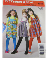 NEW McCall&#39;s Easy Stitch and Save Kid&#39;s Jumper Pattern M9228 Size 2 3 4 ... - £2.21 GBP