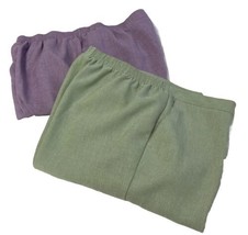 Alfred Dunner Womens Sz 16 Pants Set of 2 Spring Colors Pockets Elastic ... - £19.88 GBP