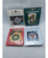 Lot Of 4 Various Mill Hill Holiday Ornaments Kits Winter Christmas  - $19.79