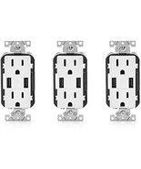 Leviton T5632-3BW 15-Amp USB Charger/Tamper Resistant Duplex Receptacle ... - $85.02 CAD