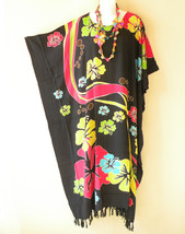 KD274 Floral Plus Size Kaftan Beachwear Batwing Maxi Abaya Dress 2X, 3X, 4X &amp; 5X - £23.84 GBP