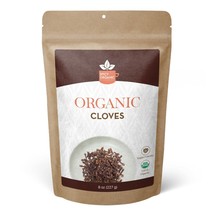 Organic Cloves Whole (8 OZ) - Non-GMO Pure Clove Seed Spice for Savory Dishes - £9.47 GBP