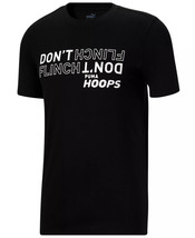 Puma Men&#39;s Don&#39;t Flinch Graphic Basketball T-Shirt in Black-Size XL - £17.56 GBP