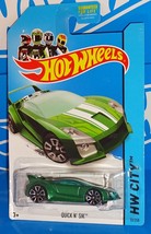 Hot Wheels 2014 Speed Team #32 Quick N&#39; Sik Mtflk Green w/ TRAP5s - $3.00