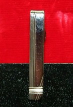 Vintage Silver Shields Tie Bar Clip Simple Modern Design Business Formal... - £7.82 GBP