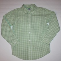 Gymboree Celebrate Spring Boy&#39;s Gingham Long Sleeve Dress Shirt size 5 6 - $14.99