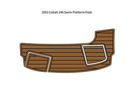 2003 Cobalt 246 Swim Platform Step Pad Boat EVA Foam Faux Teak Deck Floor Mat - £213.33 GBP