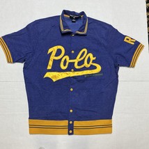 Vtg Polo Sport Ralph Lauren Basketball Warm Up Logo Snap Button Shirt Me... - $1,778.32 MXN