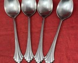 4 Oneida USA Bancroft Stainless Steel Soup Spoon 7” Flatware Lot - £19.75 GBP