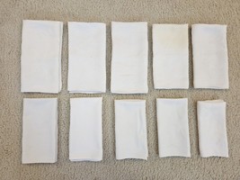 Mixed Lot 10 Vintage White Linen Damask Napkins C1940 - $168.63 MXN