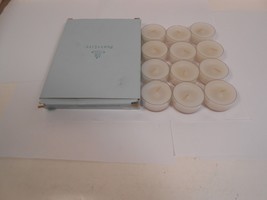 PartyLite Tealight Candles Sheer Luxury V04609 Box of 12 - £59.31 GBP