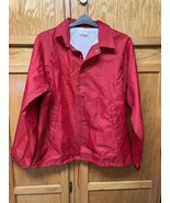 Auburn Sportswear Jacket Adult Size M Red Choctaw Veteran White Stains - $11.88