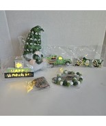6 pc St Patrick&#39;s Day Tiered Tray Decoration Set LED Lighted Signs Gnome... - £10.10 GBP