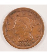 1848 1C Grand Cents En Extra Fin XF État, Marron Couleur, Beau Détail - $143.61 CAD