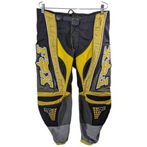 FOX Racing 360 Motocross Dirt Bike Pants Yellow Black Gray Mens Size 35 - £75.92 GBP