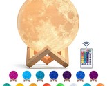 Moon Lamp - 3D Moon Night Light For Kids Bedroom - 16 Color Led Moon Bal... - $39.99