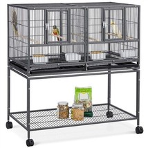 Stackable Divided Breeder Parakeet Bird Cage For Canary Cockatiel Parrot Finch - £189.61 GBP