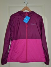 Women&#39;s Colombia Sportswear Center Ridge Windbreaker Jacket Pink/Purple ... - £39.84 GBP