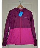 Women&#39;s Colombia Sportswear Center Ridge Windbreaker Jacket Pink/Purple ... - £39.83 GBP