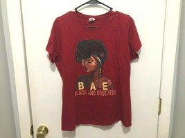 BAE Black &amp; Educated Women&#39;s Short Sleeve Cotton T Shirt SZ Medium - $8.90