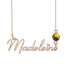 Arely name necklace, Ben necklace name, Madeleine Name Necklace Best Chr... - $16.99