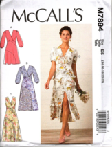 McCall&#39;s M7894 Misses 14 to 22 Surplice Dresses Sewing Pattern New - $15.71