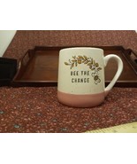 Bee The Change Mug White Pink Yellow - £7.18 GBP