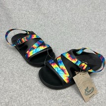 CHACO Sandals Slides Tie dye Kids Size 3 Vacation Beach Outdoor Hiking Sport New - £19.04 GBP