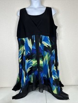 NWT Catherines Womens Plus Size 2X Geometric Knee-Length Dress Sleeveless - £18.15 GBP