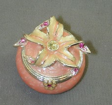 Jay Strongwater Jeweled Pink Stargazer Lily Trinket Box Tooth Fairy - £56.08 GBP