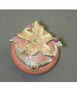 Jay Strongwater Jeweled Pink Stargazer Lily Trinket Box Tooth Fairy - £55.94 GBP