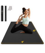 CAMBIVO Large Yoga Mat (6&#39;x 4&#39;), Extra Wide Workout Mat for Men and Wome... - $242.99