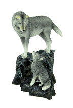 Lisa Parker Guidance Grey Wolf Mother and Child Statue - £111.46 GBP