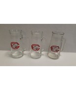 Lot of 3 Vintage 1970&#39;s Cincinnati Reds Mug O Nuts Glasses 7&quot; Tall - $24.00