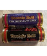 2 Vintage Tootsie Roll Bank Y2K Compliant 01-01-00 Special Edition Cardb... - $14.03