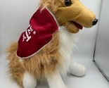 Texas A &amp; M Revellie Mascot Dog Collie NCAA  Aggies Red Cape Plush 12&quot;  ... - £9.86 GBP