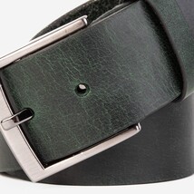 The Prime Forest Green Leather Belt image 3