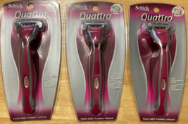 3 Schick Quattro Women`s Razor Lot - $19.99