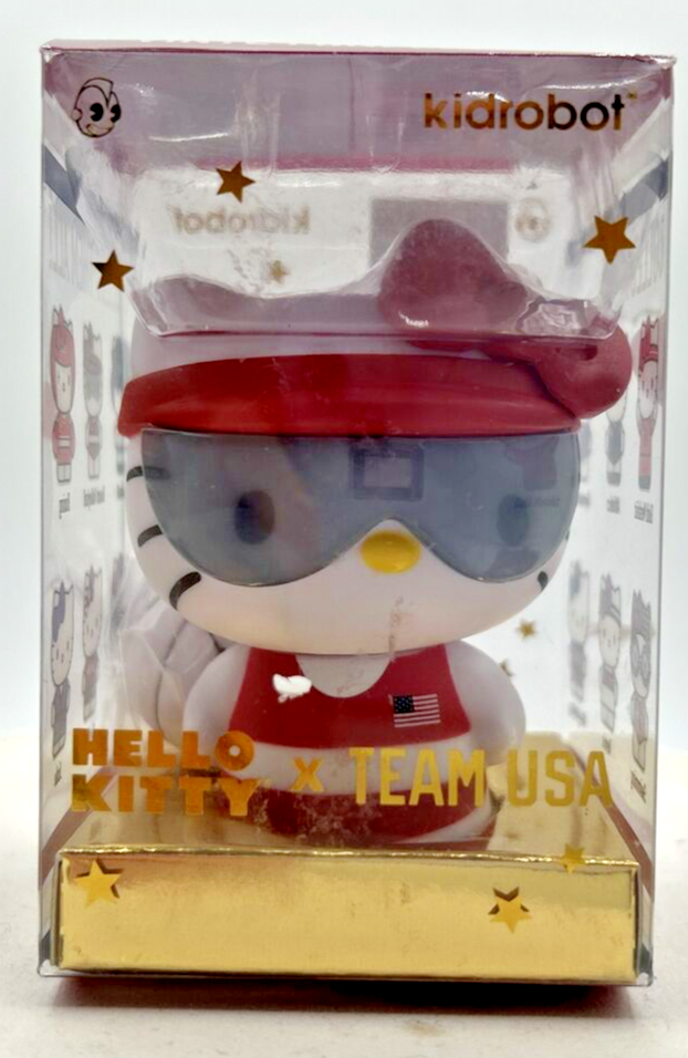 Kidrobot Hello Kitty Team USA Vinyl Mini Series Swimming Figurine F32 - $16.99