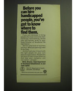 1974 U.S. Department of Health, Education and Welfare Ad - Before you ca... - £14.54 GBP