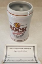 Leinenkugel&#39;s Brewing Co. Bock Collectible Beer Mug 1990 Limited Edition - $34.45